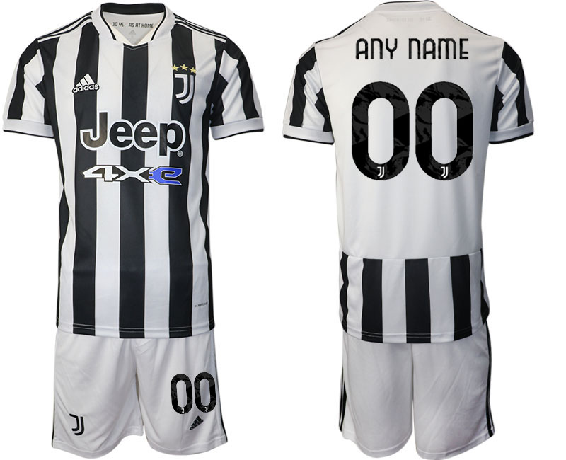 Men 2021-2022 Club Juventus home white customized Adidas Soccer Jerseys->juventus jersey->Soccer Club Jersey